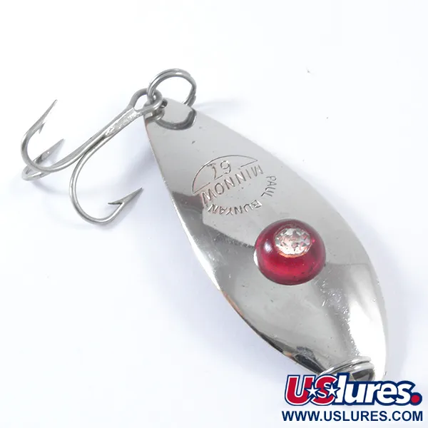 Paul Bunyan Minnow 67 Cuillère, Nickel / Red Eye, 12g, #3390