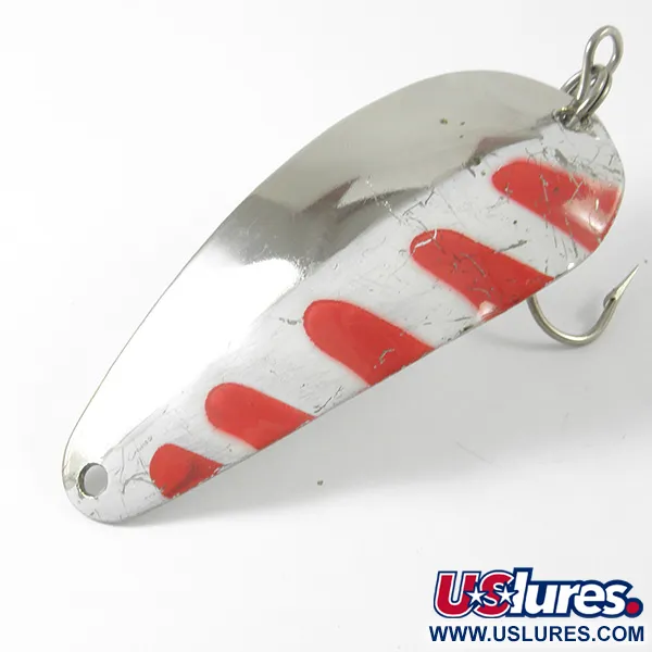Lucky Strike Nickel Half Wave Cuillère, Nickel/Rouge/Blanc, 14g, #3400