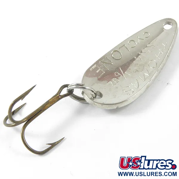 Thomas Cyclone Cuillère, Argent / Rouge, 4.3g, Motif Écailles, #3404