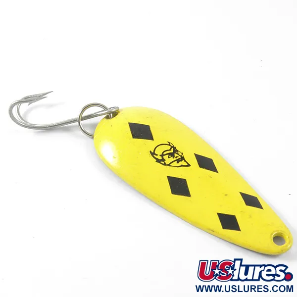 Eppinger Dardevle Imp Cuillère, Jaune/Noir, 11g, Dos Laiton, #3406