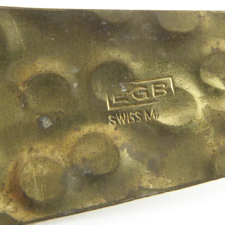 Cuillère EGB, Argent/Laiton argenté, 9g, martelée main, #3429