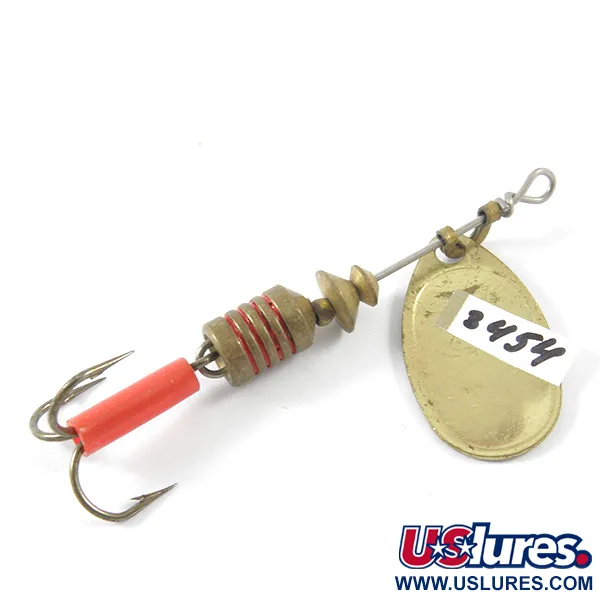 Mepps Aglia 1 Cuillère, Laiton, 3,5g, Anneaux rouges, #3454