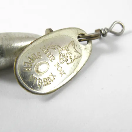 Blue Fox Super Vibrax 0 Foxtail Cuiller, Argent, 3.4g, Plumeau, #3460