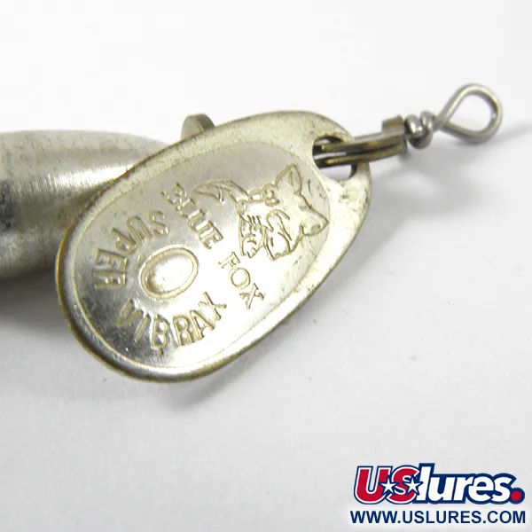 Blue Fox Super Vibrax 0 Foxtail Cuiller, Argent, 3.4g, Plumeau, #3460