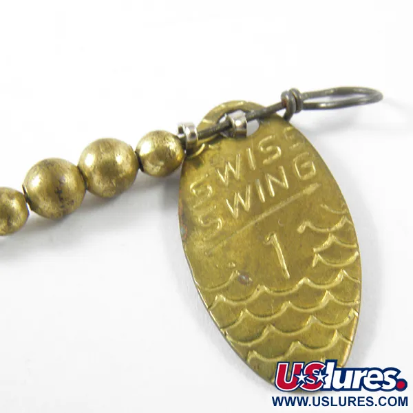 Cuiller Renosky Lures Swiss Swing, Laiton, 1,6g, Motif Écailles, #3463