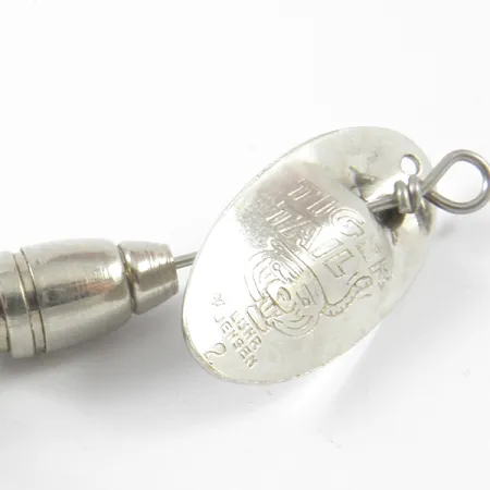 Luhr Jensen Tiger Tail Cuiller, Nickel / Rouge, 3,6g, Plumes, #3464