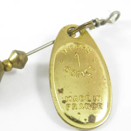 Mepps 1 Comet Mino Cuiller, Laiton, 4,6g, Trailer souple, #3467