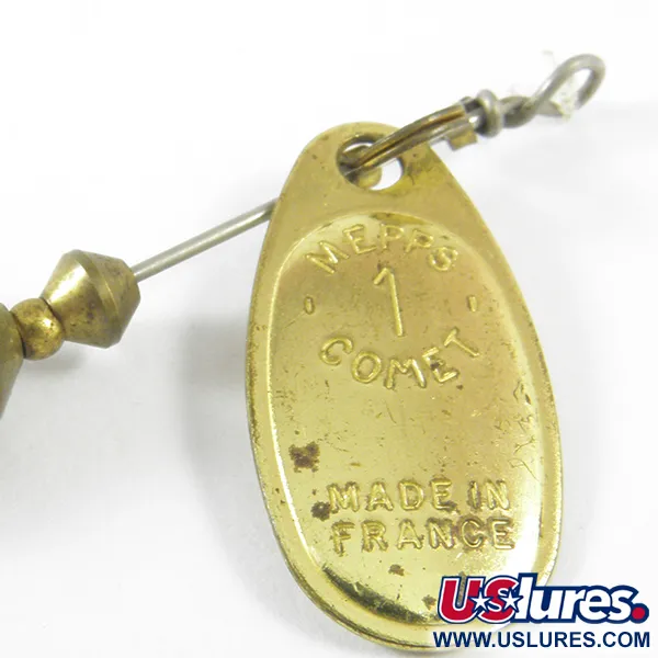 Mepps 1 Comet Mino Cuiller, Laiton, 4,6g, Trailer souple, #3467