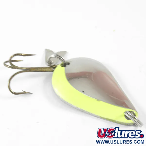 Cuillère Acme K.O. Wobbler, Nickel/Jaune Fluo, 7g, Sonic Tail, #3490