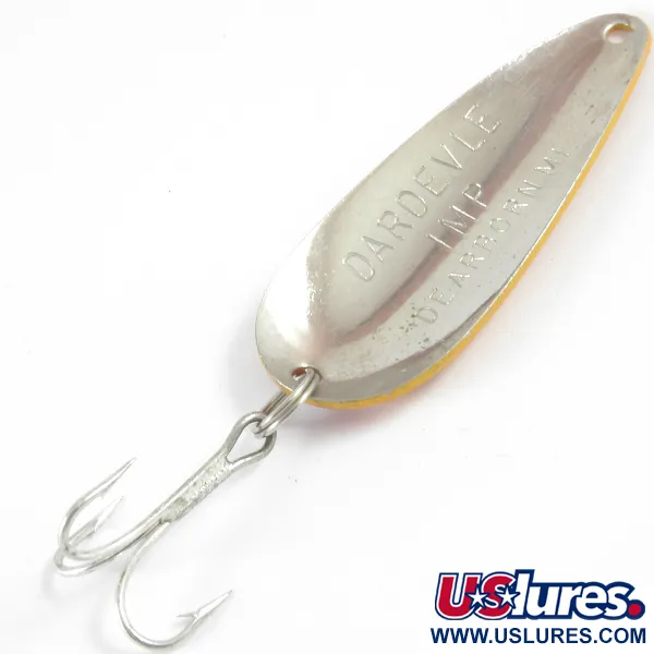 Cuillère Eppinger Dardevle Imp, Orange/Rouge/Nickel, 11g, USA, #3502