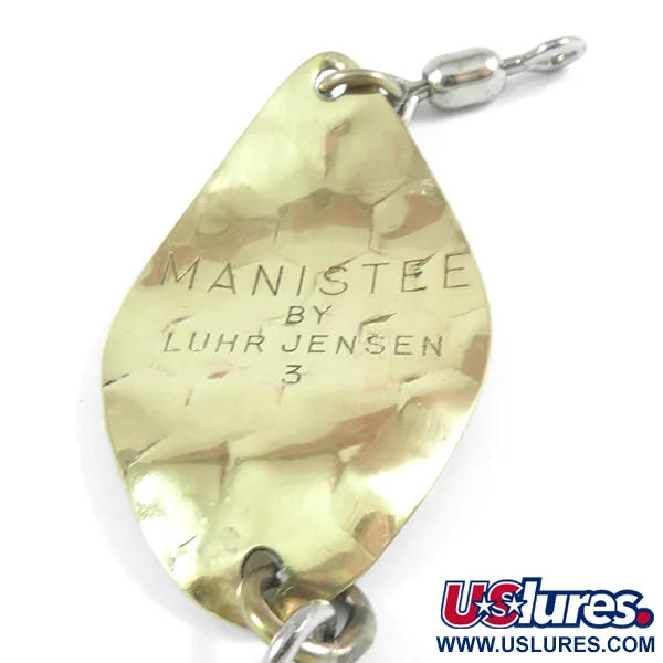Luhr Jensen Manistee 3 Cuillère, Or, 9g, Martelée, #3522