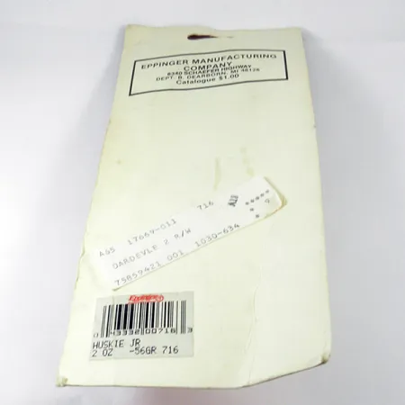 Eppinger Dardevle Huskie Junior Cuiller, Rouge/Blanc/Nickel, 58g, #3539