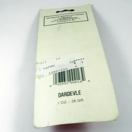 Eppinger Dardevle Cuillère, Rouge/Blanc/Nickel, 28g, Classique, #3538