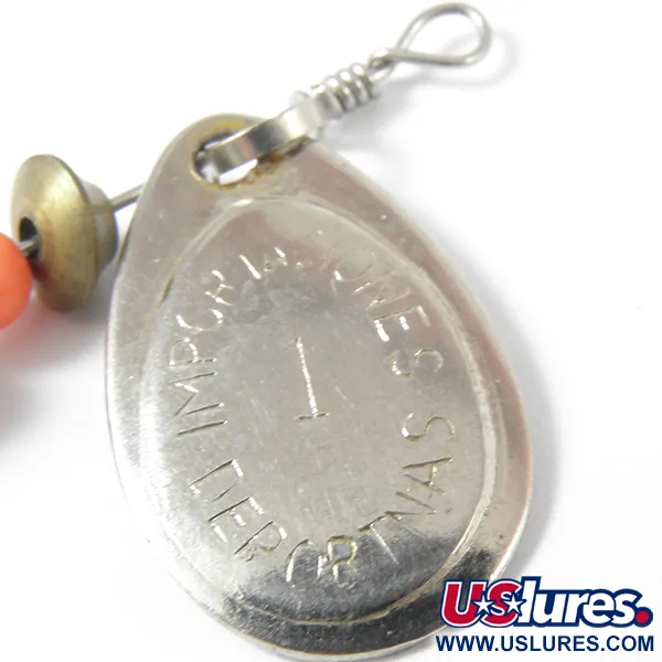 IMPORTACIONES DEPORTIVAS 1 Cuillère tournante, Nickel, 3,5g, Corps laiton, #3558