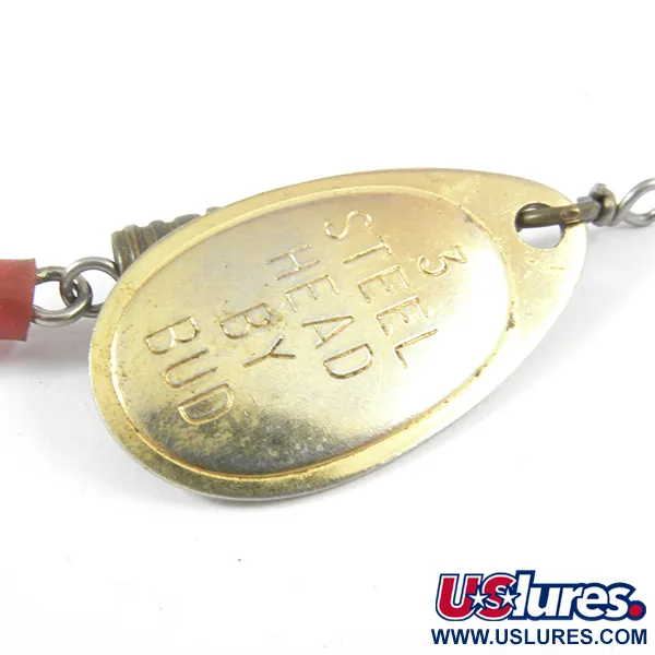 Yakima Bait Steel Head 3 by Bud Cuillère, Or, 6g, Gaine Rouge, #3559