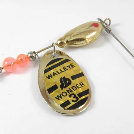 South Bend Walleye Wonder 3 Cuillère, Or, 14g, palette estampée, #3571