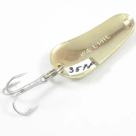 Acme Wob-L-Rite Cuillère, Or martelé, 7g, Vintage, #3578