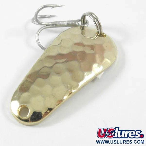 Acme Wob-L-Rite Cuillère, Or martelé, 7g, Vintage, #3578