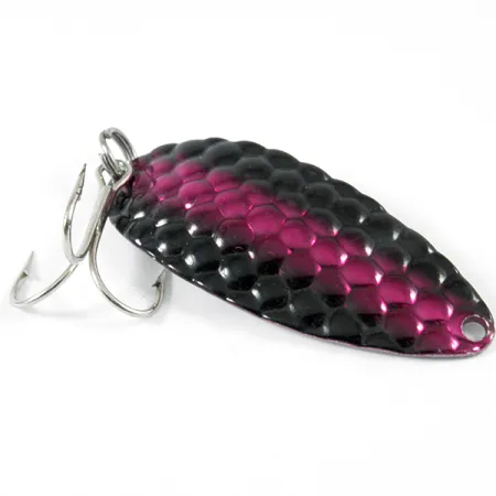 Acme Little Cleo Cuiller, Noir/Nickel/Violet, 11,5g, Martelée, #3582