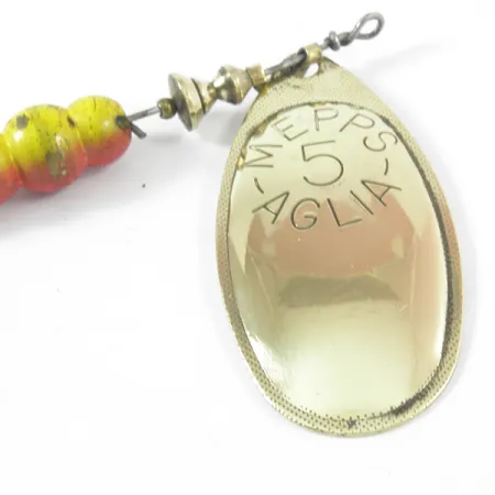 Mepps Aglia 5 Cuiller tournante, Laiton, 14g, Palette laiton, #3587