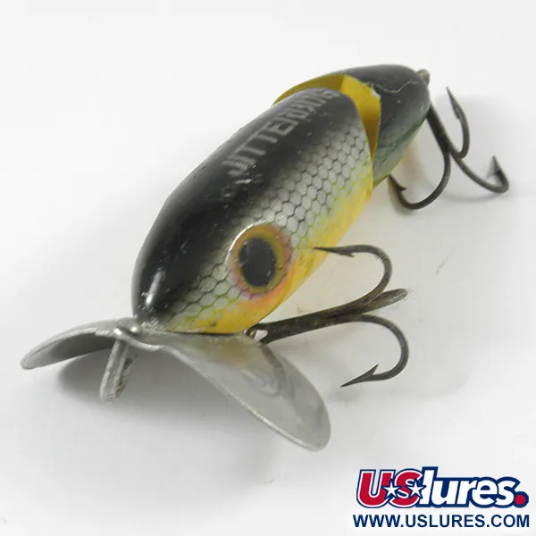 Fred Arbogast Jitterbug Jointed Leurre Surface, Perche, 10g, #3590