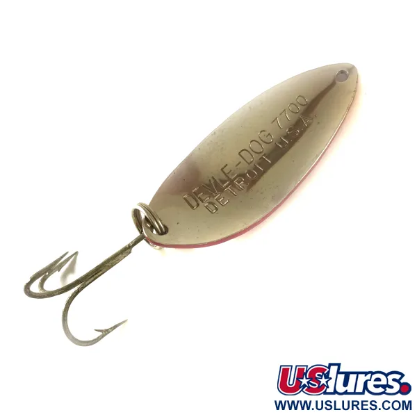 Eppinger Dardevle Devle Dog 7700 Cuiller, Rouge/Blanc, 14g, #3608