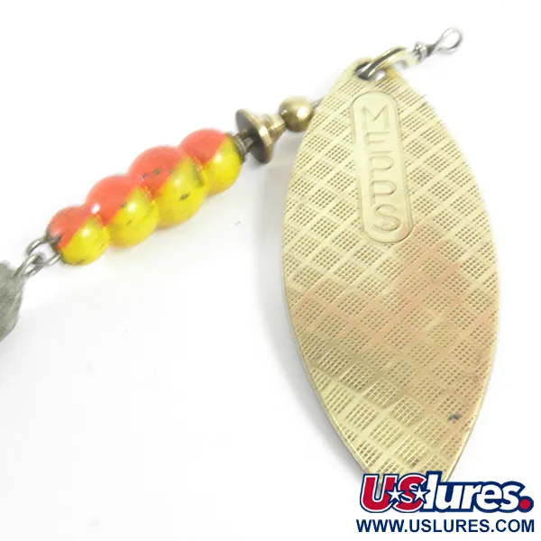 Mepps Aglia Long Mino Cuiller, Laiton, 30g, Feuille de Saule, #3621