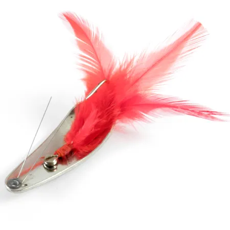Weezel bait Rex Spoon Cuillère, Nickel / Rouge, 12.5g, Anti-herbe, #3673