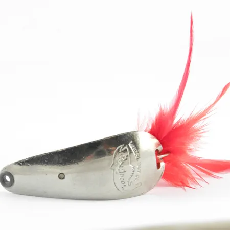 Weezel bait Rex Spoon Cuillère, Nickel / Rouge, 12.5g, Anti-herbe, #3673