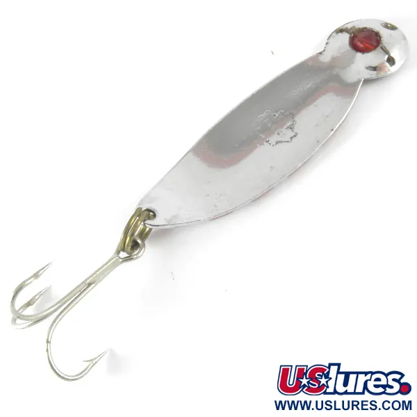 Errico One eye Cuillère, Nickel / Rouge, 14g, Perle de verre, #3683