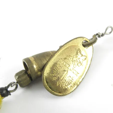 Blue Fox Super Vibrax 1 Foxtail Cuiller, Laiton, 4g, Hameçon Plumé, #3713