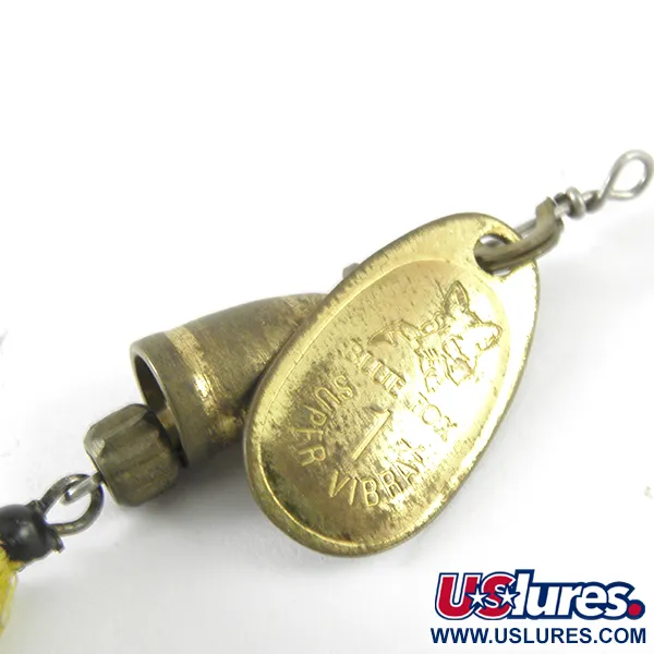 Blue Fox Super Vibrax 1 Foxtail Cuiller, Laiton, 4g, Hameçon Plumé, #3713