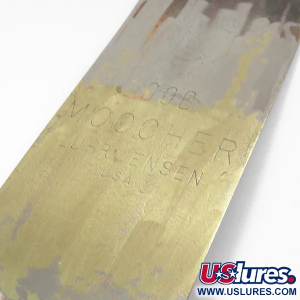 Luhr Jensen Moocher Flasher, Nickel / Laiton, 21g, Traîne, #3748