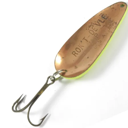 Eppinger Dardevle Rok't Imp UV Cuiller, Yellow/Copper, 21g, UV, #3757