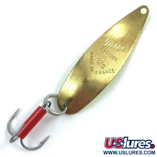 Mepps Syclops 1 Cuillère Ondulante, Chartreuse / Or, 12g, Forme S, #3761