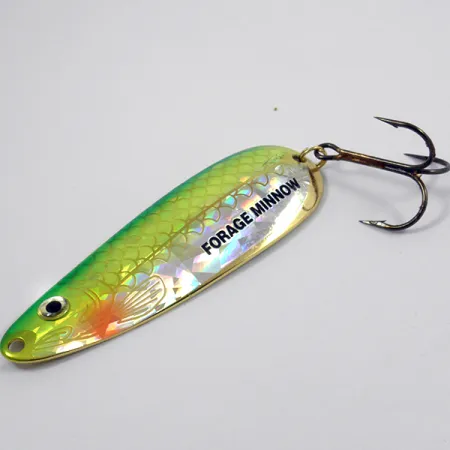 Northland Forage Minnow Cuiller, Rainbow Green / Gold, 21g, Écailles, #3772