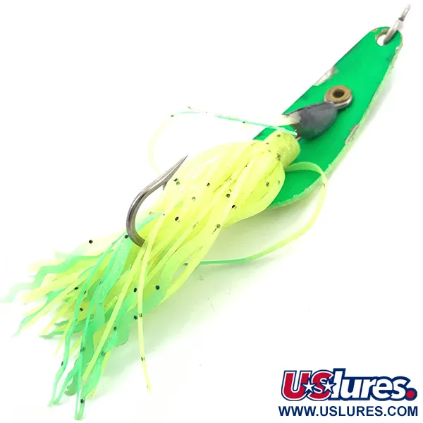 Northland Weedless Jaw-Breaker Cuillère, Jaune/Vert UV, 15.5g, #3787