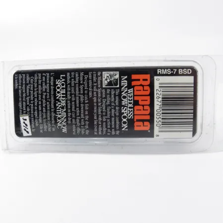 Rapala Weedless Minnow Spoon Cuillère, Bleu/Argent, 15g, #3818