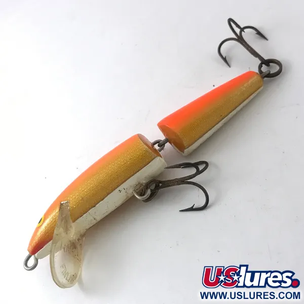 RAPALA Rapala Jointed J-9 Articulé, Orange, 6g, Balsa, #3837