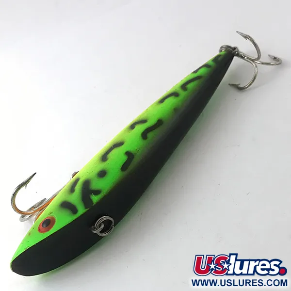 Cotton Cordell Ratt'l Spot Minnow Leurre, Vert/Jaune, 19g, Bruit, #3843