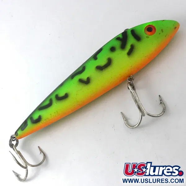 Cotton Cordell Ratt'l Spot Minnow Leurre, Vert/Jaune, 19g, Bruit, #3843