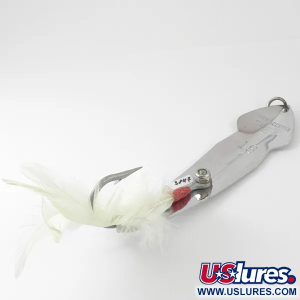 Tony Accetta Pet Spoon 18 Cuillère, Nickel, 38g, Hameçon Plumes, #3847