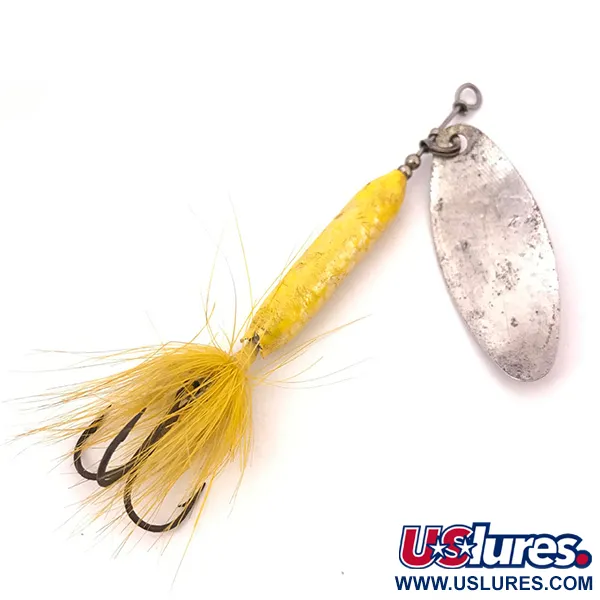 Worden’s Original Rooster Tail 5 Cuiller, Argent/Jaune, 12g, #3908