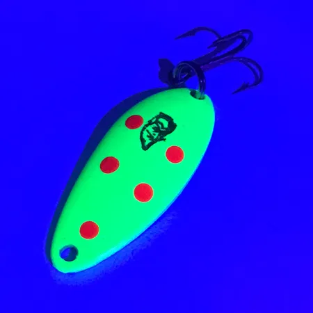 Dardevle Devle Dog 5200 Cuiller, Fluo Yellow UV Glow, 7g, #3940