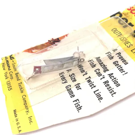 South Bend Super-Duper 500 Cuillère, Nickel/Rouge, 1,4g, Forme U, #3930