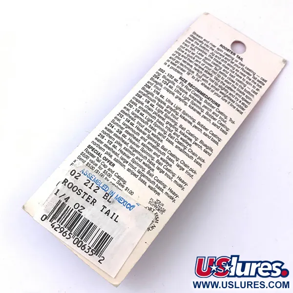 Yakima Bait Worden’s Original Rooster Tail Cuiller, Argent, 7g, #3933