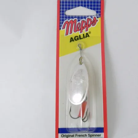 Mepps Aglia 4 Cuiller Tournante, Argent, 9.4g, Gaine Rouge, #3942