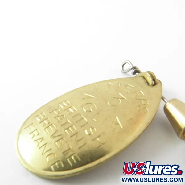 Mepps Aglia 3 Cuiller tournante, Or, 7g, Vintage 1950s, #3943