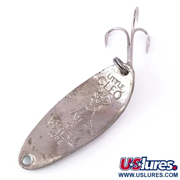 Little Cleo (Hula Girl) Cuillère, Pearl White/Nickel, 10g, Vintage, #3972