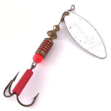 Mepps Aglia Long 2 Cuiller, Nickel, 7.4g, Feuille de Saule, #3981